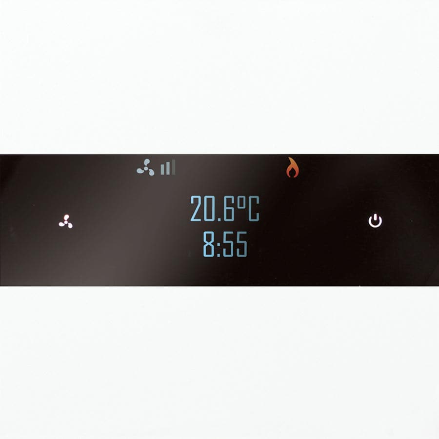 Basalte Deseo in Satin White, Design Thermostat