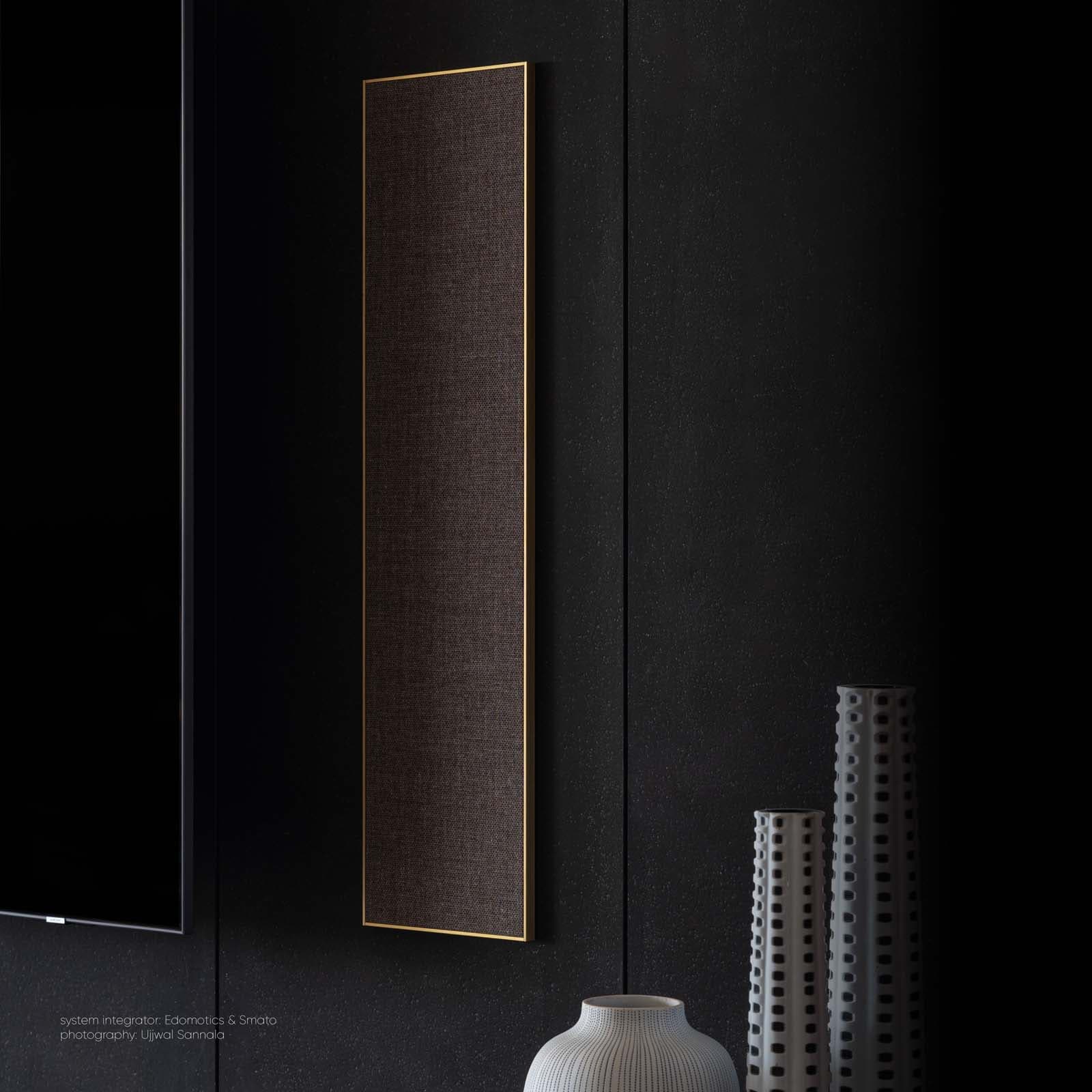 Basalte Plano in Fabric & Metal Finishes, In-wall Speakers