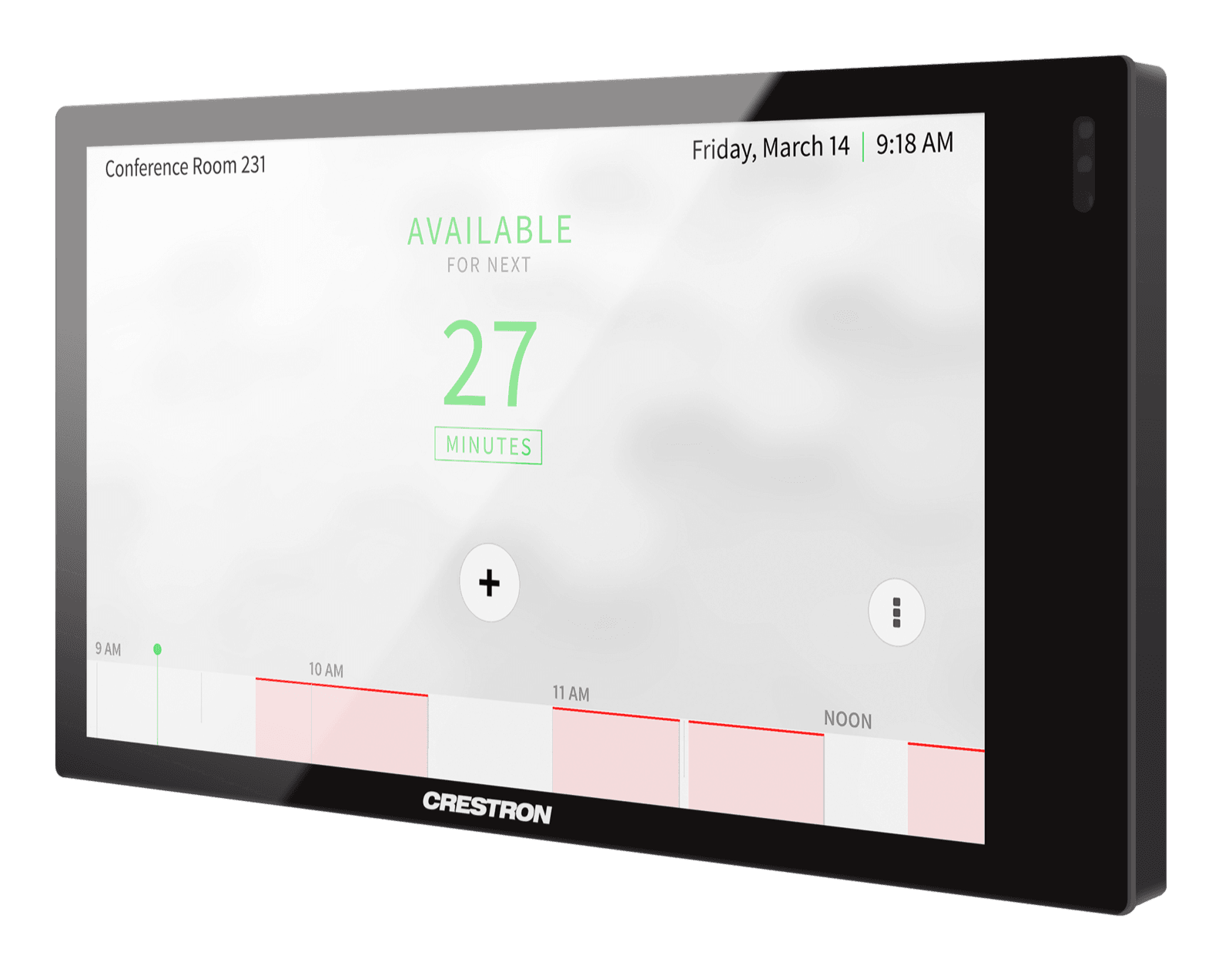 Crestron TSW-570 in Black Smooth, 5" Wall Mount Touch Screen