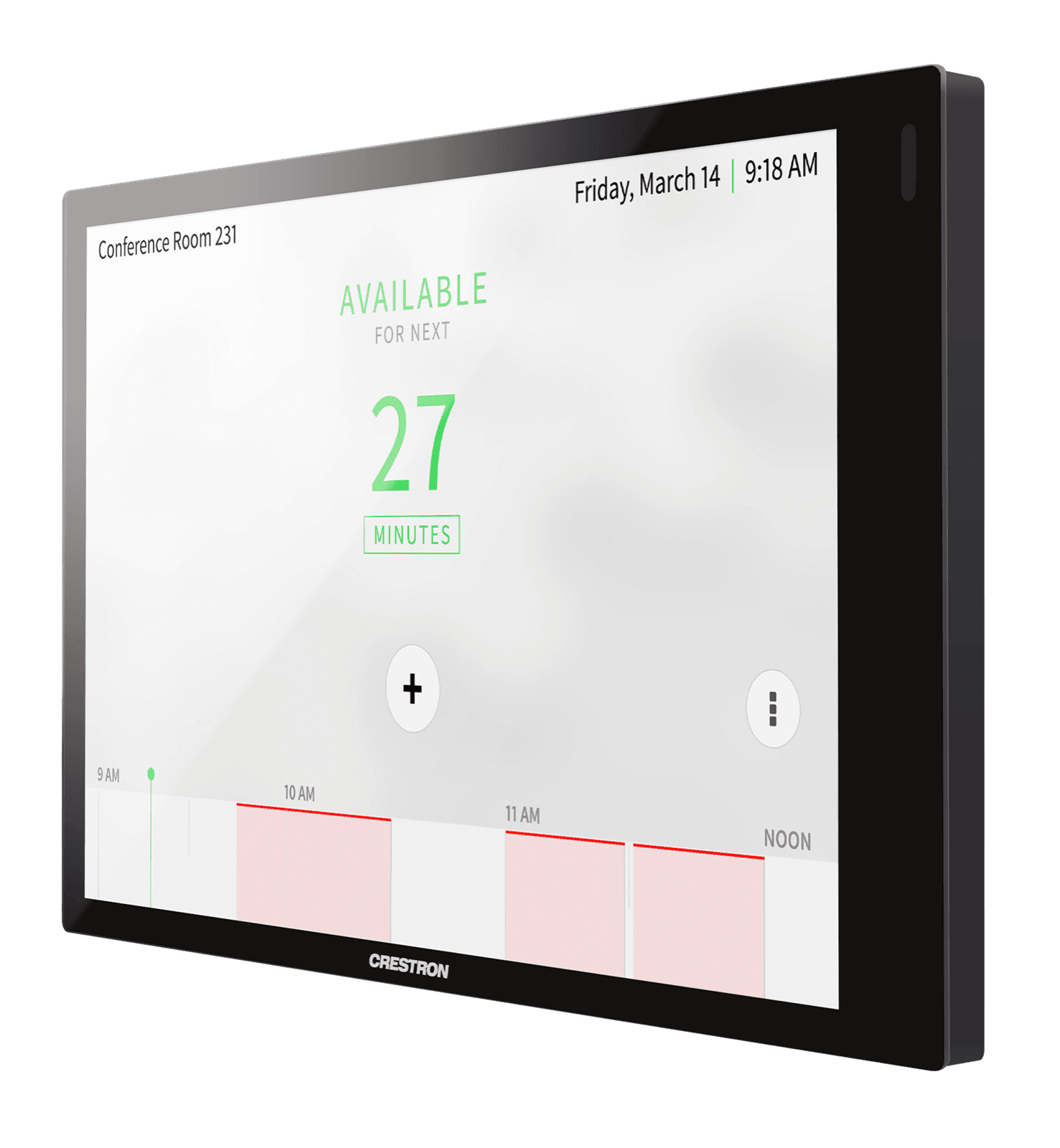 Crestron TSW-770 in Black Smooth, 7" Wall Mount Touch Screen