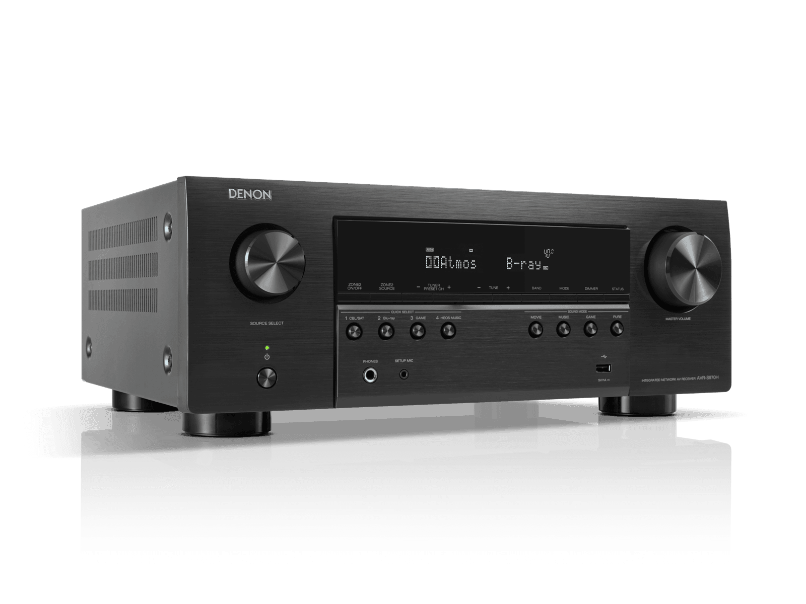 Denon AVR-S970H in Black, 7.2 Channel 8K AV Receiver